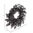 thumbnail image 3 of Vickerman 24" Artificial Burgundy Spiral Eucalyptus Wreath, 3 of 5