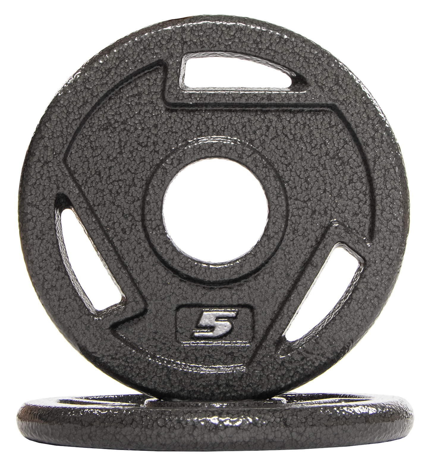 BalanceFrom 2 In. Olympic Cast Iron Grip Weight Plate for Strength