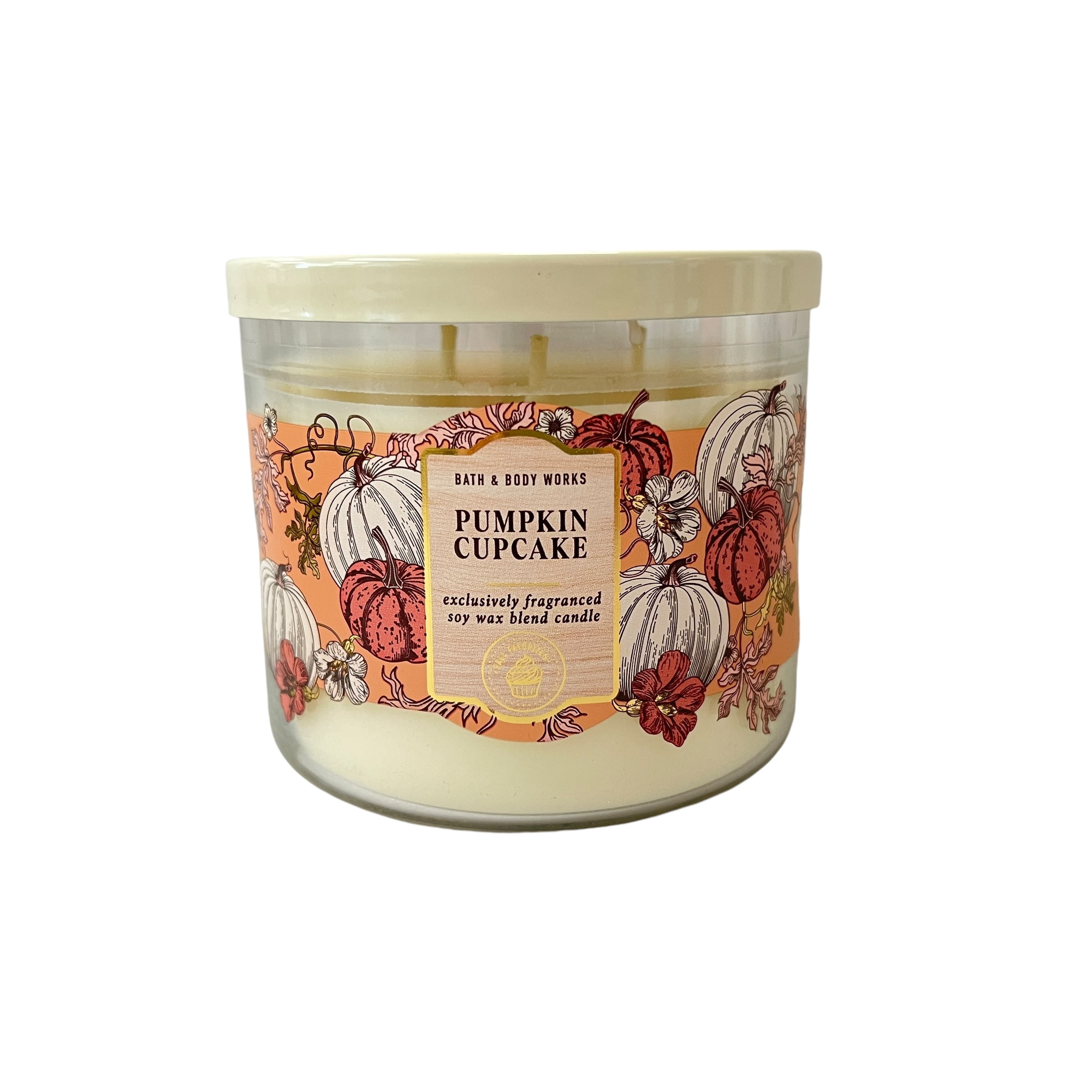 Bath & Body Works Pumpkin Cupcake Scented 3 Wick Candle 14.5 oz