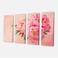 thumbnail image 2 of Fleurs de Pivoine contre Dos Griffonné - Impression sur Toile Florale, 2 of 3