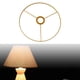 thumbnail image 2 of Marco de pantalla de lámpara de hierro, anillo ligero, soporte de luz de escritorio para dormitorio, fiesta, cafetería Áurea 28cm, 2 of 9