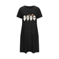 thumbnail image 5 of Tnhcen Inclusive Plus Size Halloween Sleepwear Funny Cartoon Print Short Sleeve Dress Round Neck Stretchy Polyester Spandex S-2XL for Every Woman, 5 of 5