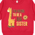 thumbnail image 3 of Inktastic I'm Going to Be a Big Sister Giraffe Toddler Sweatshirt, 3 of 4