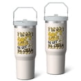 thumbnail image 2 of 1pc Mom - 1 30oz Tumbler with Straw & Handle - Insulated Stainless Steel Cup | Holiday Gift for Man Women (Christmas, Valentine's, Birthday), 2 of 7