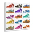 thumbnail image 4 of Stupell Industries Fashion Sneakers Array Fashion Painting Unframed Art Print Wall Art, 12 x 12, 4 of 8