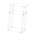 thumbnail image 4 of Mesita de noche transparente, mesa auxiliar acrílica, mueble de fácil montaje, decoración del hogar, mesa auxiliar minimalista para dormitorio y sala 30cmx25cmx55cm, 4 of 8