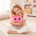 thumbnail image 4 of Knisume Cute Strawberry Cat Stuffed Animals in Sitting Pose - Soft Cartoon Plush Toy Doll, Warm Cuddly Companion, Plush for Home & Gifting,A, 4 of 7