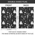 thumbnail image 4 of Black and White Halloween Elements Pattern Fall Garden Flags 12.5"x18" Double Side,Small Yard Flags for Outside,Outdoor Fall Decor,Autumn Funny Garden Flag Yard Decoration, 4 of 4