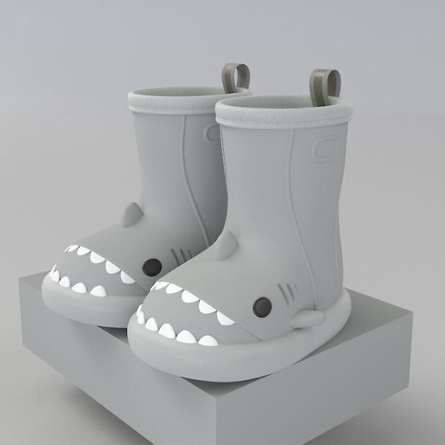 Three-dimensional Cartoon Shark Children's Rain Boots Baby Non-slip Rain Boots