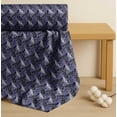 thumbnail image 4 of Soimoi Blue Cotton Cambric Fabric Text & Crow Bird Fabric Prints By Yard 42 Inch Wide, 4 of 7