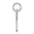 thumbnail image 2 of Finest Gold 14K White Gold Satin Diamond-cut Letter K Initial Charm, 2 of 3
