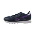 thumbnail image 4 of Reebok Classic Leather Men's Shoes Vector Navy-Regal Purple-White fx2281, 4 of 6