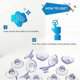 thumbnail image 3 of 100pcs Transparent Suct S, Suct S, Pads Without Hooks For Outdoor, Kit,bath, 3 of 5
