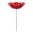 thumbnail image 2 of Estaca para jardín, para pájaros, fácil instalación, decoración novedosa, estaca para flores, cuenco para abejas, ideal para regalar, para Rojo, 2 of 8