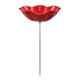 thumbnail image 2 of Estaca para jardín, para pájaros, fácil instalación, decoración novedosa, estaca para flores, cuenco para abejas, ideal para regalar, para Rojo, 2 of 8