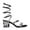 Black, variant on Wild Diva Satin Rhinestone Spiral Ankle Strap Low Block Heels (Black, 6.5)