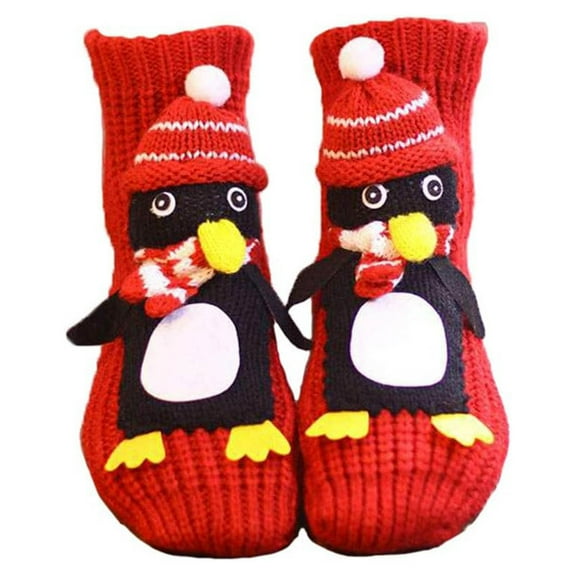 PLPPYFS 3D Knit Animal Socks, Womens Knit Socks Winter Warm Cozy Super Soft Socks, Funny Christmas Knit Socks, Funny Warm and Soft Long Stocking Stuffers Sock, Fun & Adorable Christmas Gift