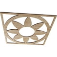 thumbnail image 2 of 16"OD x 5 1/2"ID x 3/8"T Blume Wood Fretwork Pierced Ceiling Medallion, Red Oak, 2 of 3