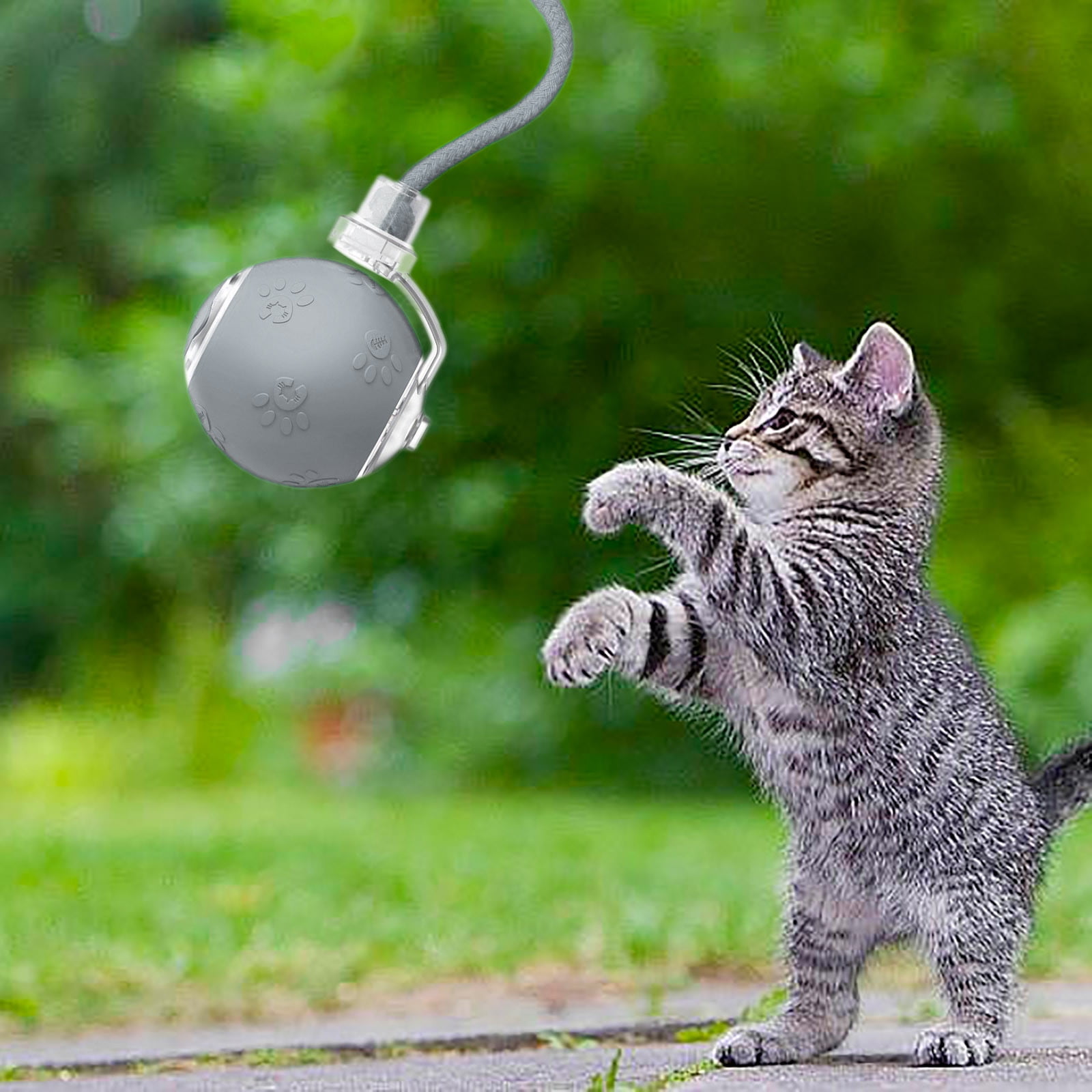 2025 Upgraded Interactive Cat Toy Ball - Fast Moving, Motion-Activated Rolling & Chirping Toy for Bored Indoor Cats & Kittens - Fun Automatic Pet Toy Gift for Adult Cats & Puppies