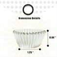 thumbnail image 4 of Mini 500 Piezas de Moldes para Cupcakes de Papel Plateado para Hornear Tazas para Hornear, Gruesos y Resistentes, Resistentes Al Aceite, Moldes para Muffins de Papel B, 4 of 5