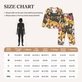thumbnail image 6 of Junzan Cute Cat Cartoon Print Womens Pajama Sets,Long Sleeve Button Down For Women Pjs 2 Piece, 6 of 9