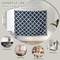 thumbnail image 7 of Navy Blue Morocco Tapestry for Bedroom Wall Hanging Tapestry, Modern Farmhouse Minimalist Plaid Ceiling Backdrop Tapestries Poster Blanket Wall Decor for Teens Room Living Room Dorm 59" x 90", 7 of 7