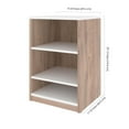 thumbnail image 2 of Bestar Cielo 20W Nightstand in rustic brown & white, 2 of 2