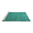 thumbnail image 2 of Ahgly Company Machine Washable Indoor Rectangle Persian Turquoise Blue Traditional Area Rugs, 4' x 6', 2 of 4