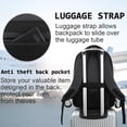 thumbnail image 5 of UKEIN Black Laptop Backpack Computer Business Backpack for Adult Water Resistant Anti-Theft Laptop Backpack for Men, 5 of 7