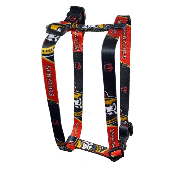 Ottawa Hockey Senators Extra Small XS 5/8 Inch Wide Adjustable Dog Harness 8" - 14"