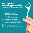 thumbnail image 3 of Dental floss picks 150 pack. Dental floss picks, easy storage with zipper seal, plaque remover, no breakage no tearing, 3 of 4