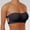 Black, variant on Non Stretchy Comfort Tube Top Wireless Mesh Padded Strapless Bra Ladies Seamless Anti Slip Bandeau Layering Beach Yoga Long Lace Padded Built In Bra Top