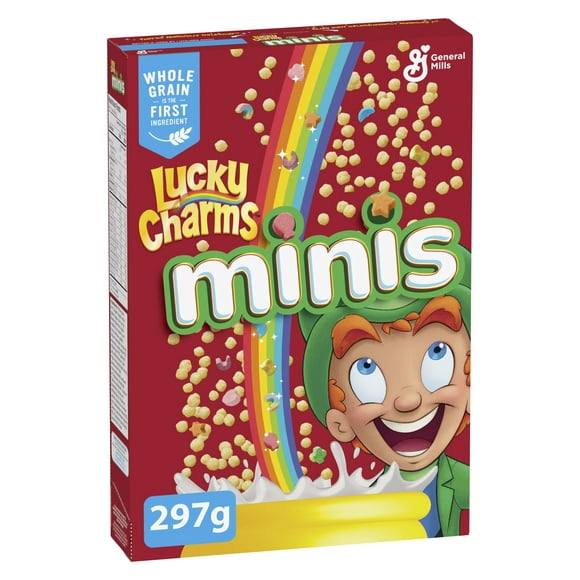 Lucky Charms Minis, Céréales à Base de Grains Entiers 297g