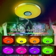 thumbnail image 3 of Lámpara de música regulable con altavoz wifi, luz de techo LED 2 en 1 para dormitorio, sala de estar, habitación de niños, 36 W, luz de techo musical RGB con función de memoria, 3 of 5