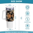 thumbnail image 3 of Boho Pattern Tribal 40 oz Tumbler with Handle Insulated&nbsp;Travel Mug&nbsp;Lid Straw Leak Proof Steel Vacuum Water Bottles Glasses Fits in Car Cup Holder, 3 of 7