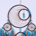 thumbnail image 4 of Dream Catcher Decoración de pared para dormitorio Moon Dream Catcher Azul turquesa Decoración de acción de gracias Namotu ZSQ082, 4 of 7