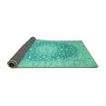 thumbnail image 2 of Ahgly Company Indoor Rectangle Medallion Turquoise Blue Traditional Area Rugs, 2' x 4', 2 of 4