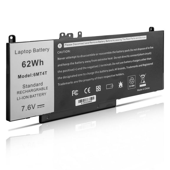 62Wh Notebook Battery For Dell Latitude E5470 E5570 Notebook 15.6'' 6MT4T 7V69Y