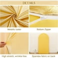 thumbnail image 4 of QinaQin 6.6FT Wedding Arch Cover, Double-Sided Spandex Fitted, Gold, 4 of 8
