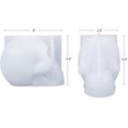 thumbnail image 2 of Moldes de calavera de silicona, moldes de forma de calavera grande 3d para resina epoxi, molde de resina epoxi de decoración de calavera para hacer velas, decoración del hogar, al aire libre, resina Feliz Sencillez, 2 of 5