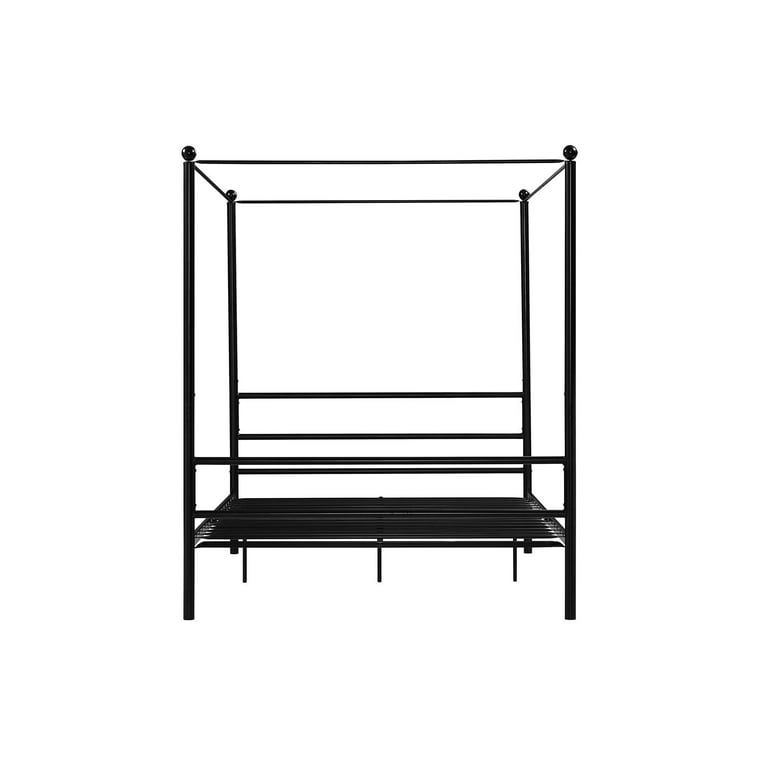 Mainstays queen black 2024 metal canopy bed