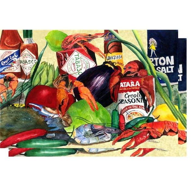 Carolines Treasures 1020DDM Spices & Crawfish Dish Drying Mat