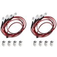 thumbnail image 3 of Luces para coches RC, juego de luces de 3-9 V, faro delantero para coches y camiones RC a escala 1/5, 1/8, 1/10, 1/12 y 1/14, LED, 2 blancas, 2 rojas, 8 mm, 3 of 5