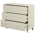 thumbnail image 6 of WAMPAT Dresser with 6 Drawers for Bedroom, 2-in-1 Wooden Wide Chest of Drawers, Modern Closet Storage Organizer with Solid Wood Legs for Living Room, Nursery, 70.8x15.4x32.4, Beige Linen Finish, 6 of 8