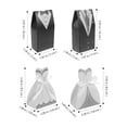 thumbnail image 2 of 100pcs Novia y novio Favor y regalos Bag Caja de dulces de dulces Caja de papel de dulces de boda, 2 of 4