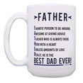 thumbnail image 2 of ThisWear Dad Birthday Gifts Father Mug Set Best Coffee Mugs for Dad Son Gifts Father Daughter Gifts 2 Pack 15oz Coffee Mugs, 2 of 4
