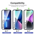 thumbnail image 2 of Protector de pantalla NEW'C para iPhone 14, 13 y 13 Pro de 6,1" - 3 unidades, 2 of 7