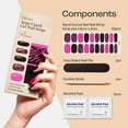 thumbnail image 4 of Gya Labs Nail Stickers - Long Lasting Semi Cured Gel Nail Strips (20 Pcs) - Nail Art Stickers Kit for Women | Animal Print - Raw, 4 of 8