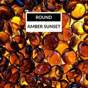 Bond Lavaglass® - Round - Amber Sunset® 10 Lb Jar 4 Pack