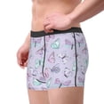 thumbnail image 2 of Uemuo Purple Butterfly Pattern Men's Boxer Briefs,Trunk Anti-Chafing,Comfortable, Durable, and Stylish Underwear-Large, 2 of 9
